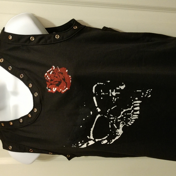 Motorcycle/Goth style shirt - Picture 2 of 3